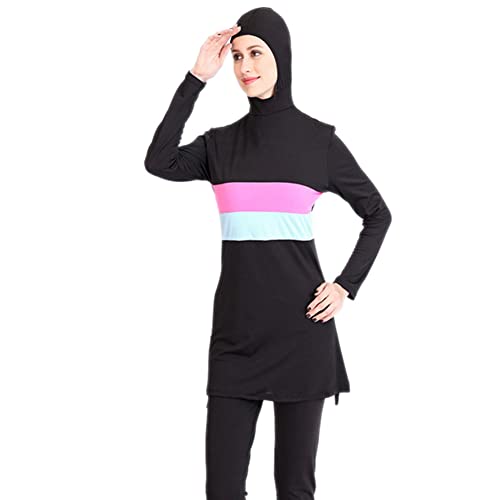 Jomewory Einteiliger Muslimischer Badeanzug Konservativer Badeanzug Bademode Burkini Frauen Von Hijab Swimwear Islamischer Beste LiebePulverblau von Jomewory