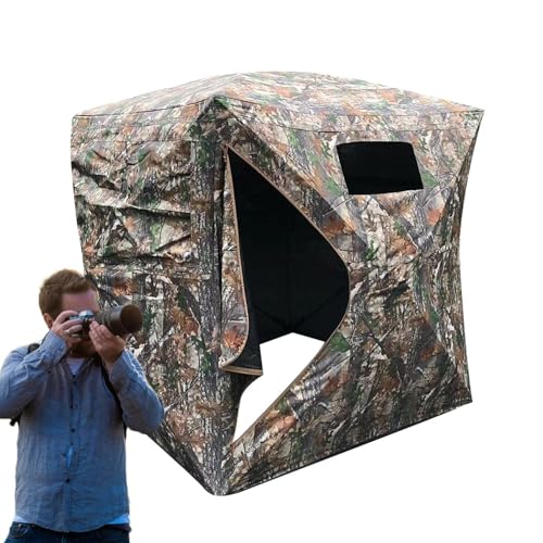 Jomewory Jagd-Tarnzelt, Jagd-Blindzelt | Camping tragbares Zelt - Jagdzelt mit großem Fensterdesign, leichte Jagdausrüstung für die Hirsch- und Truthahnjagd von Jomewory