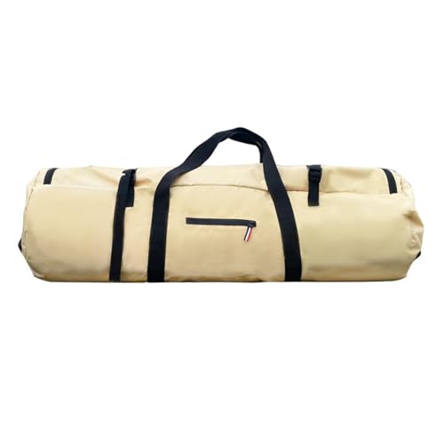 Jomewory Reisetasche mit Reißverschluss für Reisen – leichte multifunktionale Zelttasche – Doppelgriff-Design, Zelttasche mit Reißverschluss, faltbar für einfache Lagerung, khaki, XL, Unisex von Jomewory