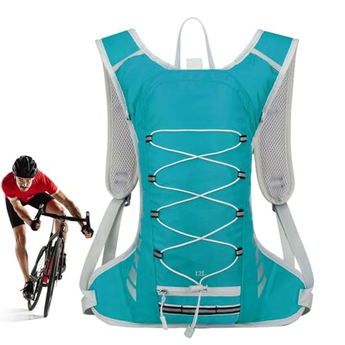Trinkrucksack - Große Kapazität Leichte Fahrradtasche - Verstellbarer Turnbeutel Atmungsaktiver Wasserrucksack für Wandern Ski Radfahren Skating von Jomewory
