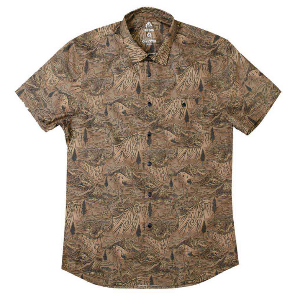 Jones Mountain Aloha Short Sleeve Shirt Beige M Mann von Jones