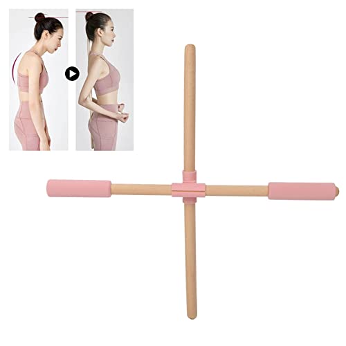 Jonlaki Yoga-Stab aus Holz, 50 cm Mehrzweck-Buckel-Korrektur, Yoga-Trainingsstab Zum Öffnen der Schulter, Dehnen des Körpers, Leichter Übungsstab für die Körperhaltung von Jonlaki