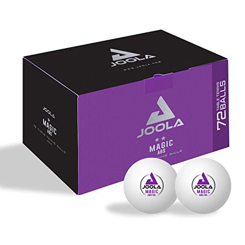 JOOLA 44216 Unisex – Erwachsene Magic Abs 40+ Tischtennisbälle, weiß, One-Size von JOOLA