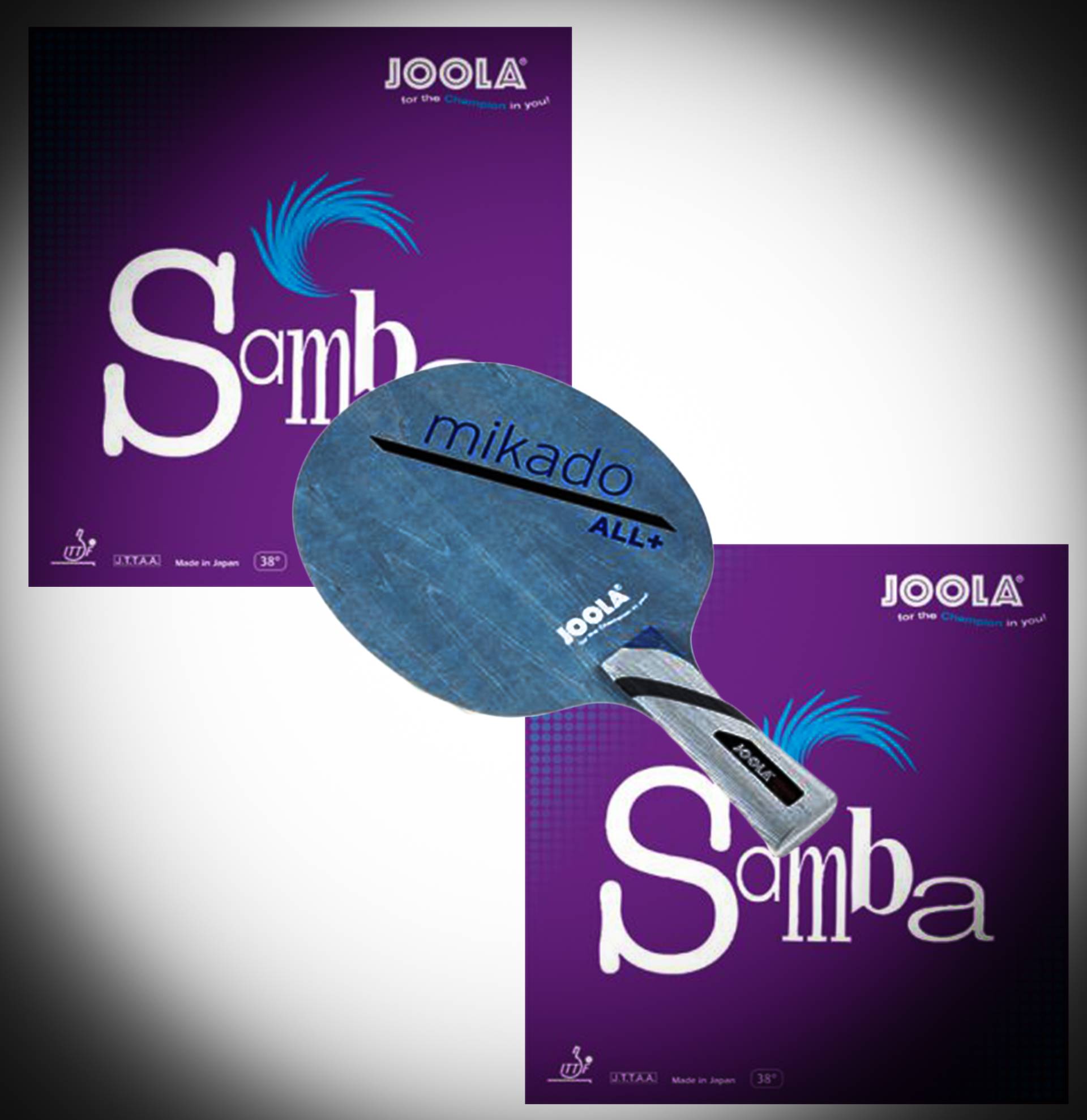 Joola Mikado Samba Allplay - Sparset (Joola Schläger Allround) von Joola