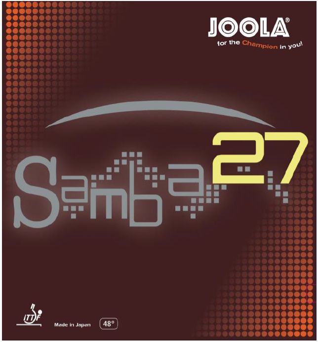 Joola Samba 27, gedacht für athletische Topspin Spieler 48° Schwamm von Joola