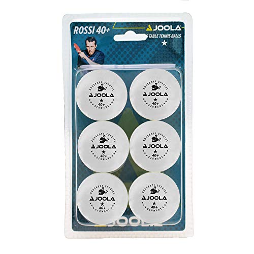 JOOLA Tischtennis-Bälle Rossi 1-Stern 40 weiss 6er Blister von JOOLA