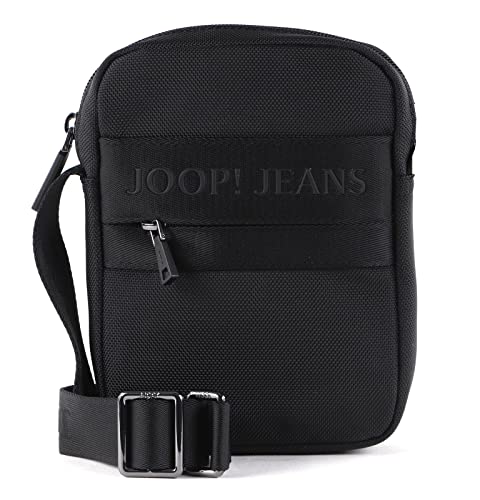 Joop! Jeans - Schultertasche, Elegante & Stilvolle Umhängetasche in perfekter Passform, Herrentasche zum Umhängen klein, black von Joop!