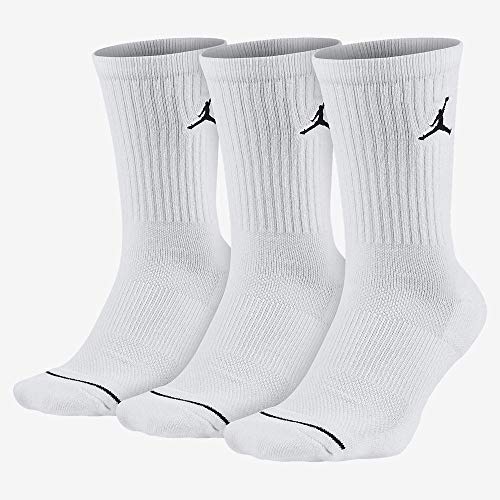 Nike Herren Jumpman Crew Socken, White/Black, 38/42 M von Jordan