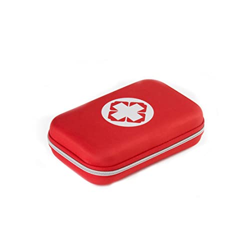Erste-Hilfe-Beutel Erste-Hilfe-Tasche leer Tragbare medizinische Tasche Medizin Organizer Pocket Mini Notbox für Startseite Auto Reise im Freien Reise 1PC (rot) von Jorzer