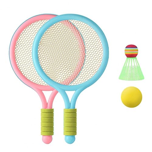Kinder Tennisschläger Set Plastik Kleinkinder Badminton -Schläger mit Badminton Ball Tennis Ball Tennisschläger für Kinder von Jorzer