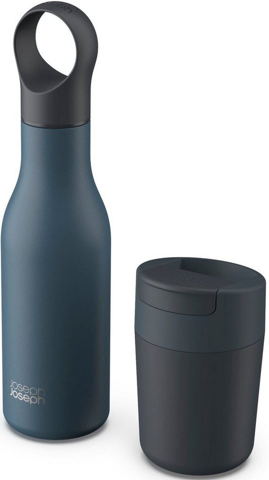 Joseph Joseph Trinkflasche Refill Reuse Repeat, 2-teilig: Set aus Reisebecher und Flasche von Joseph Joseph
