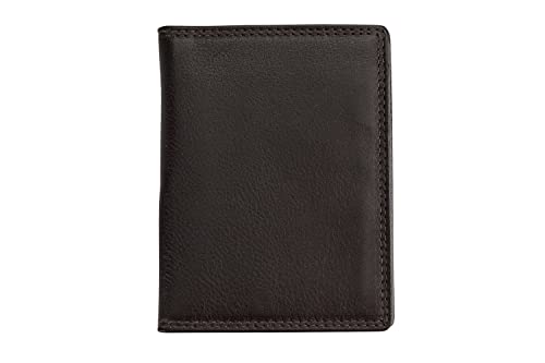 Josephine Osthoff Ausweis-Etui Ausweisetui Personalausweishülle Hochformat Ausweishülle Leder Damen Ausweistasche Herren Passport Cover RFID-Schutz ohne Münzfach (950), Farbe:Espresso von Josephine Osthoff Handtaschen-Manufaktur