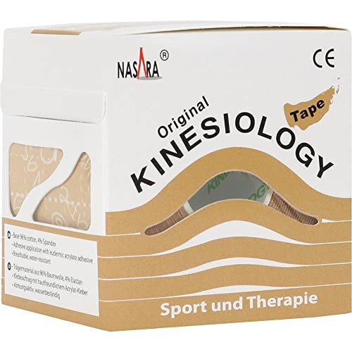 Nasara Kinesiologie Tape 5 Cmx5 m Beige von Nasara