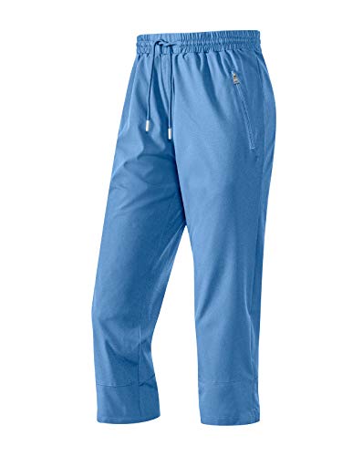 Joy Sportswear 3/4-Hose Martha für Damen, Reisverschlusstaschen, ideal für Fitness und Outdoor-Aktivitäten Normalgröße, 38, Azur von Joy Sportswear