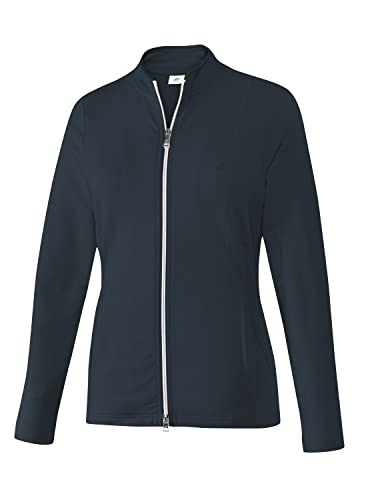 Joy Sportswear Dorit Sweatjacke für Damen aus Baumwoll-Stretch-Stoff mit Stehkragen, figurbetonte Sport- und Outdoorjacke für Aktivitäten wie Running oder Fitness 44, Night von Joy Sportswear