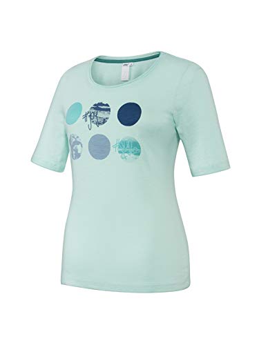 Joy Sportswear IDA T-Shirt Organic Cotton für Damen aus 100% Baumwolle, leicht tailliertes Sportshirt im Kurzarm-Schnitt mit ansprechendem Motiv-Aufdruck 40, Mint von Joy Sportswear