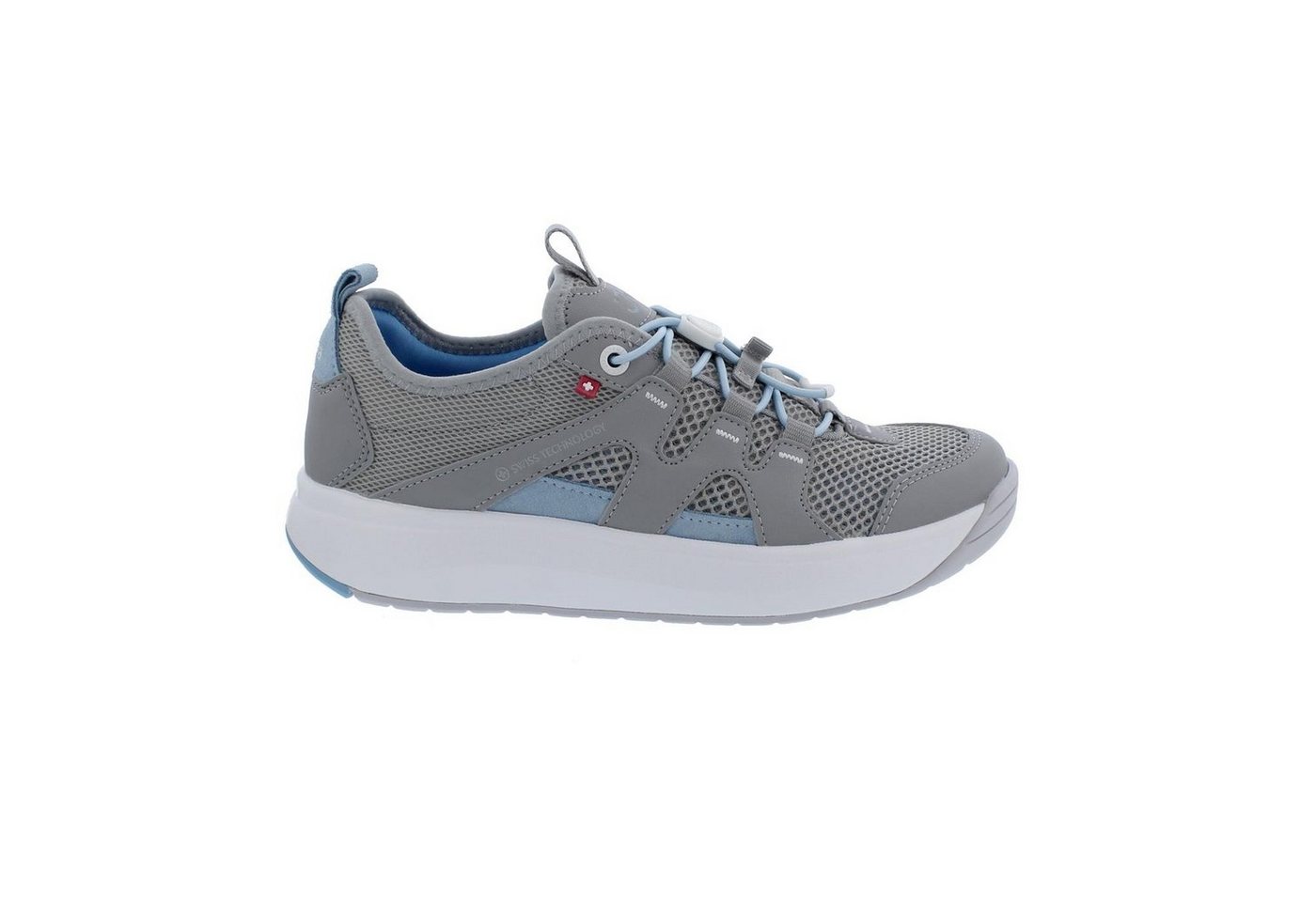 Joya Marbella Light Grey Sneaker, Textile / Velour, Leather, Kategorie Emot Schnürschuh von Joya