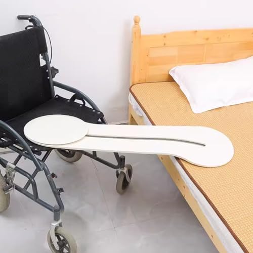 Joyfitness Patiententransferbrett, gebogenes Schiebe-Transferbrett, einfaches Rollstuhl-Gleitbrett – Transfer von Behinderten, älteren Erwachsenen, vom Rollstuhl ins Bett, zur Toilette, ins Auto von Joyfitness