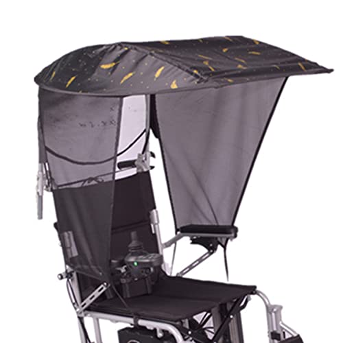 Joyfitness Verstellbarer Regenschirmhalter Für Den Außenbereich, Rollstuhlmarkise, Sonnenschutz, Regenschutz, UV-beständiger Schutz, Rollstuhldach-Schirmständer Für Die Meisten Rollstühle, Schwarz von Joyfitness