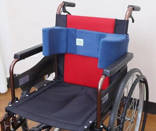 Seitliche Stütze für Rollstühle,Seitenstützkissen mit verstellbaren Seitenteilen für Rollstühle, Lordosenstützkissen für Bett und Rollstuhl, rutschfeste Stuhl-Armlehnenpolster für Rollstuhlfahrer von Joyfitness