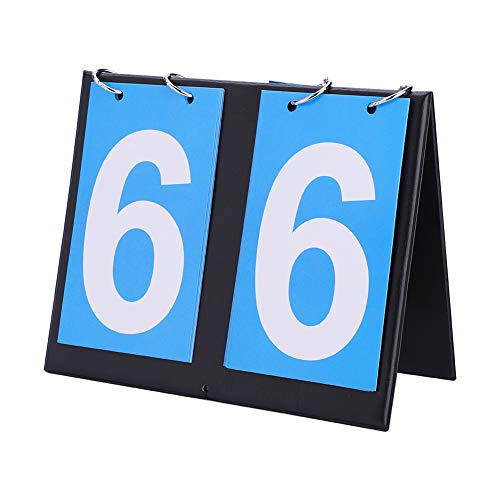 Joyzan Tragbare Anzeigetafel, 2 Digit Tisch Score Keeper Flipper Flip Anzeigetafel Sport Basketball Fußball Baseball Hockey Volleyball Portable Digitale Scorebord Wettbewerbs Sportanzeigetafel Zähler von Joyzan