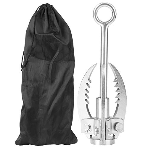 Joyzan Grappling Haken, Klappbarer Survival Enterhaken Edelstahl Kletterklauenhaken Klapphaken Folding Sägezahn 3 Klauen Zusammenklappbar Geeignet Überlebenswerkzeug zum Klettern Outdoor Greifhaken von Joyzan