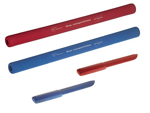 Ju-Jutsu Duo-Waffen-Set: Soft Stick rot und blau, Messer rot und blau von Ju-Sports