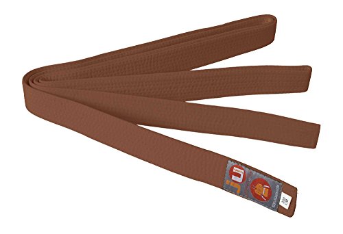 Ju-Sports Budogürtel - braun, Baumwolle I Kampfsport Gürtel Für Budo-Sportarten, Judo, Karate, Kickboxen uvm. I Ca. 4 cm breiter Martial Arts Gürtel I 300 cm von Ju-Sports