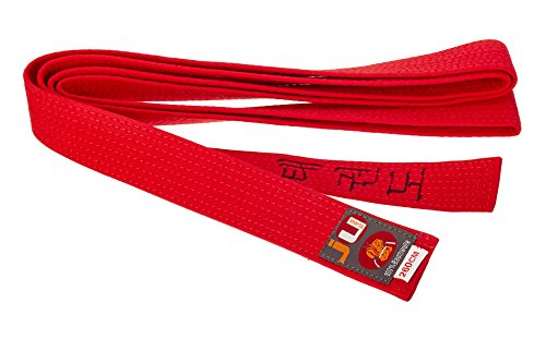 Ju-Sports Budogürtel rot mit Bestickung Taekwondo (Koreanisches Zeichen) von Ju-Sports