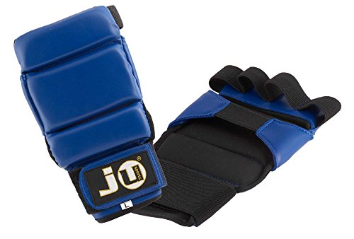 Ju-Sports Handschutz Ju Jutsu Section - blau, PU I Wettkampf Handschoner für Kampfsport mit Klettverschluss I Unterteilt in 3 Sektionen um Griff zu erleichtern I Größe M von Ju-Sports