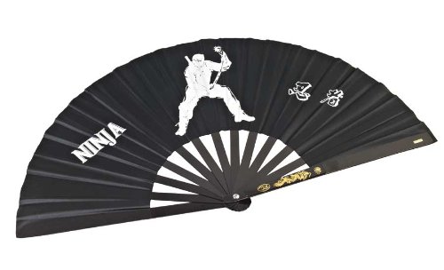 Ninja Fächer aus Stahl schwarz von Ju-Sports