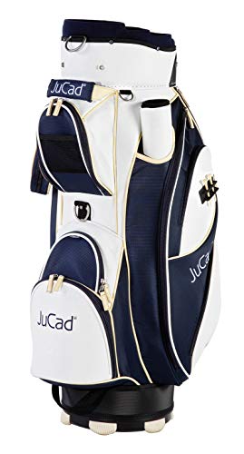 JuCad Bag Style I Golftasche I Außentasche I Schirmfach I Farbe weiß-Blau-Beige von JuCad