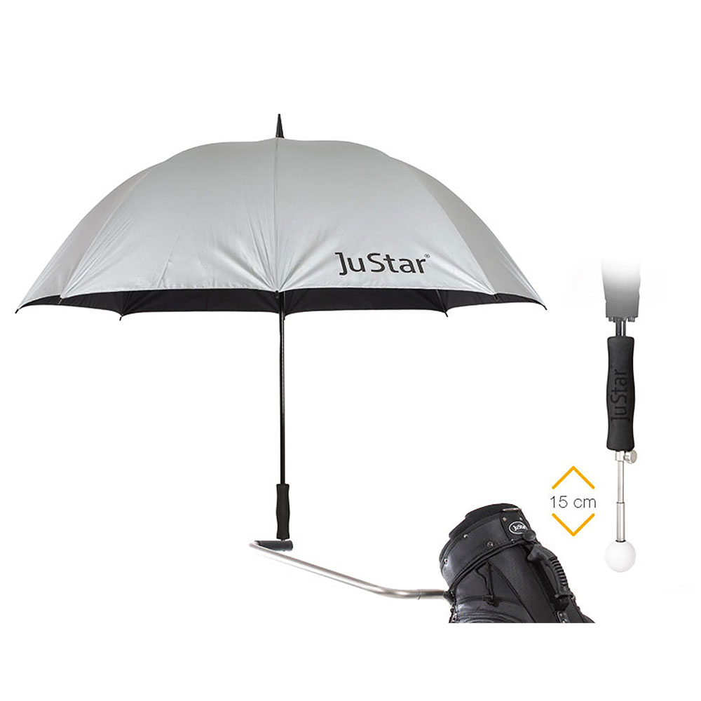 'JuStar Telekop Regenschirm silber' von JuCad