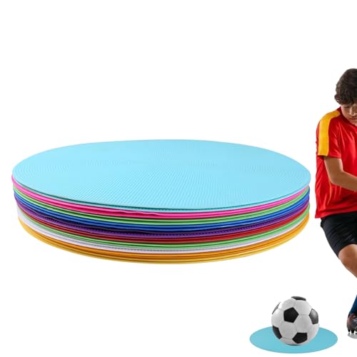 Jubilofex Soccer Trainingsscheibe - Agility Cone Set, Sports Marker Discs | Durable Training Kones Speed and Koordination Drills, flache Feldmarker für Praxis Spiele, Disc Set mit Outdoor-Einsatz von Jubilofex