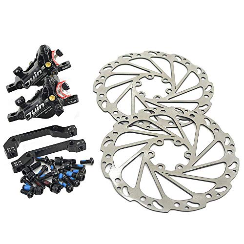Juin Tech R1 Hydraulic Road CX Disc Brake Set 160mm with Rotor, Front and Rear, Black, JT1902 von Juin Tech