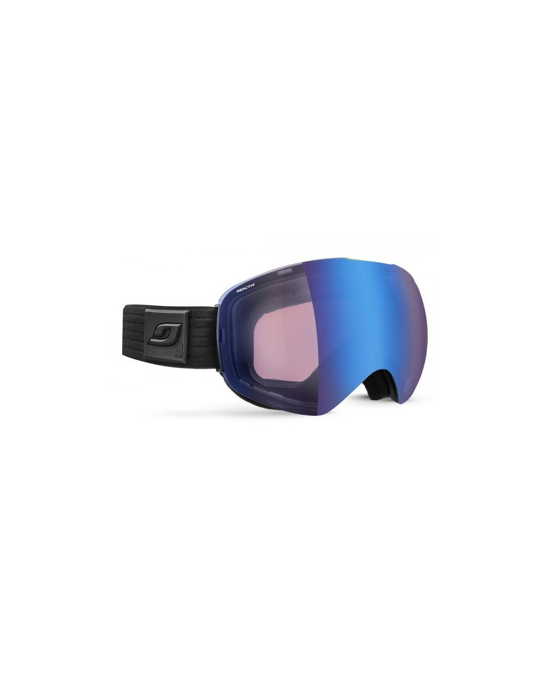 Julbo Skibrille Skydome, schwarz, Reactiv Performance High Control 1-3, Blaue Beschichtung Skibrillenvariante - Einheitsgröße Erwachsene, Skibrillenfarbe - Schwarz, von Julbo