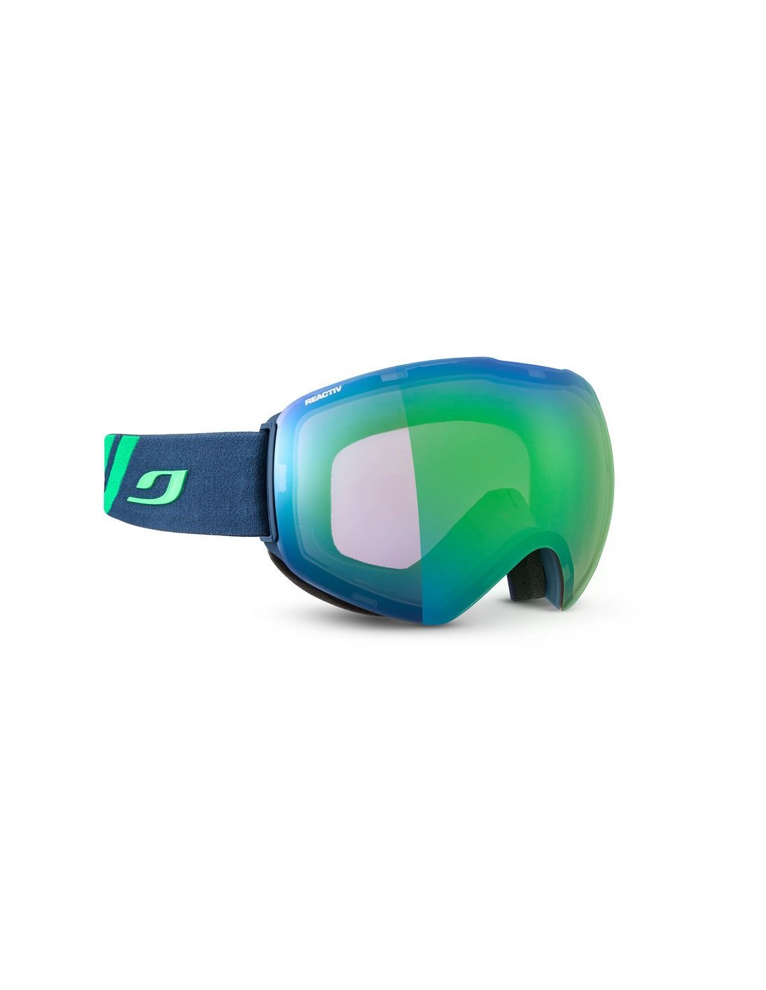 Julbo Skibrille Skydome, schwarz/weiß, limitless vision, Reactive Glare Control 2-3, Grüne Beschichtung Skibrillenvariante - Einheitsgröße Erwachsene, Skibrillenfarbe - Blue, von Julbo
