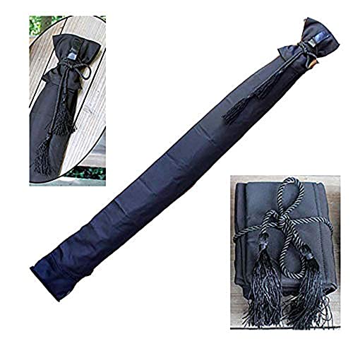 Japan Too Knife Bag Schwert Set Taiji Schwert Han Schwert Samurai Schwerttasche Mit Trageriemen, Hohe Qualität Schwerttasche Black-100cm von Junenoma