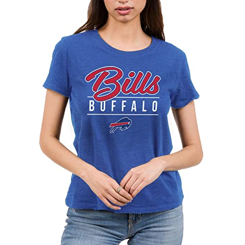 Junk Food Clothing x NFL - Buffalo Bills - Fan Favorite - Damen Leichtes Kurzarm-Fanshirt - Größe M von Junk Food