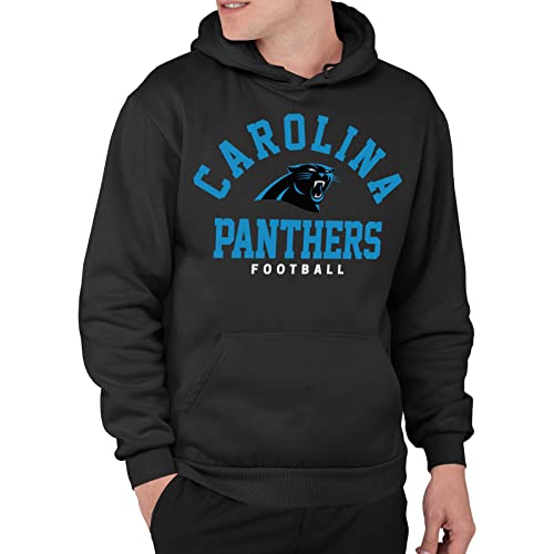Junk Food Clothing x NFL - Carolina Panthers - Classic Team Logo - Erwachsene Pullover Kapuzenpullover für Damen und Herren - Größe L von Junk Food