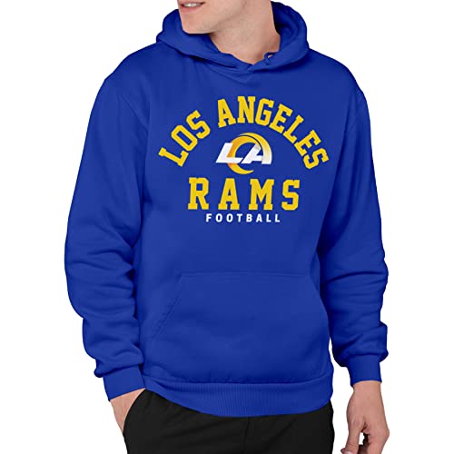 Junk Food Clothing x NFL - Los Angeles Rams - Classic Team Logo - Erwachsene Pullover Kapuzenpullover für Damen und Herren - Größe X-Large von Junk Food