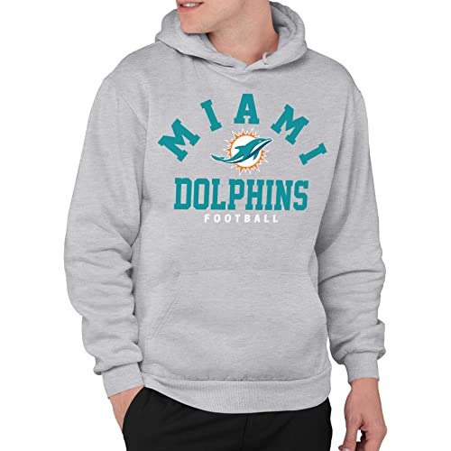 Junk Food Clothing x NFL - Miami Dolphins - Classic Team Logo - Erwachsene Pullover Kapuzenpullover für Damen und Herren - Größe X-Large von Junk Food