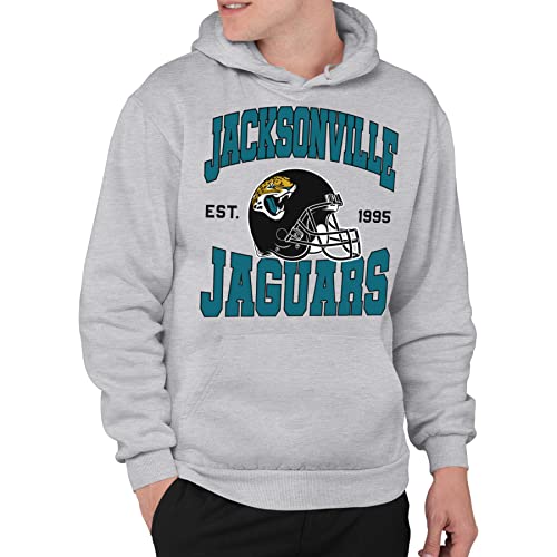 Junk Food Kleidung x NFL - Jacksonville Jaguars - Teamhelm - Erwachsene Pullover Kapuzenpullover für Damen und Herren - Größe L von Junk Food