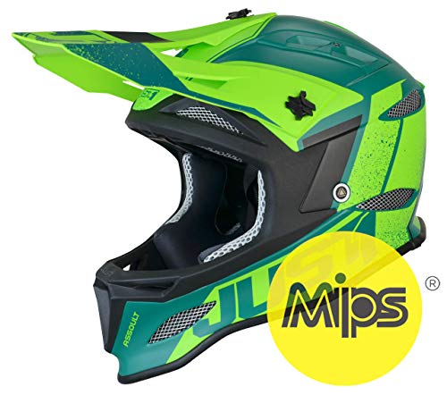 Just 1 Helmets Just1 Jdh Assault Green + MIPS L, Downhill/MTB/Enduro Unisex - Adult, Grün, L von Just 1 Helmets
