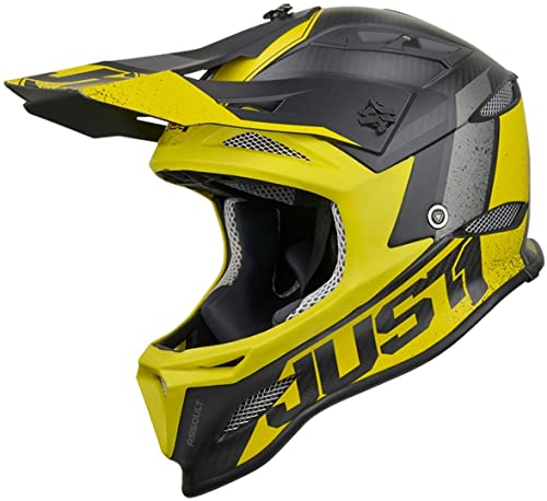 Just 1 Helmets Just1 Jdh Assault Yellow + MIPS XXL, Downhill/MTB/Enduro Unisex - Erwachsene, Gelb von Just 1 Helmets