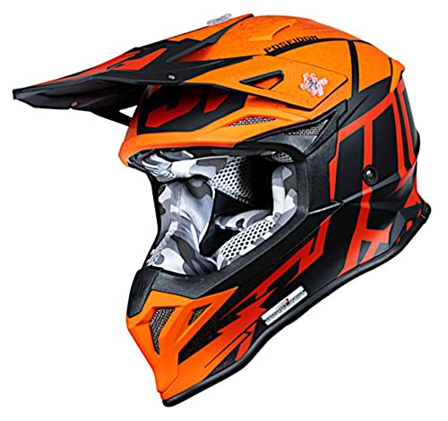 JUST1 Helmet J39 Poseidon Orange-Black 54-XS von Just 1