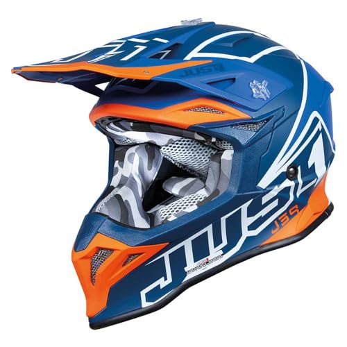 JUST1 Helmet J39 Thruster Blue-Orange 62-XL von Just 1