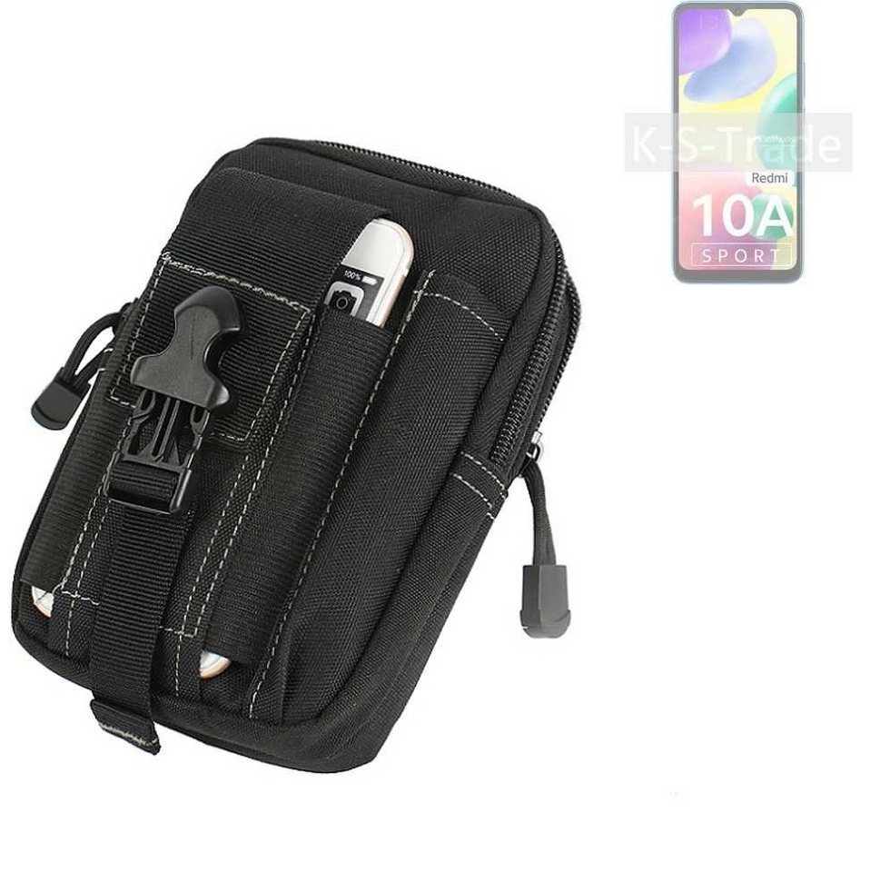 K-S-Trade Handyhülle für Xiaomi Redmi 10A Sport, Gürtel Tasche Gürteltasche Holster Schutz Hülle Handy Hülle von K-S-Trade