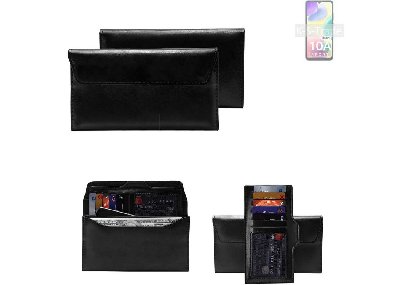 K-S-Trade Handyhülle für Xiaomi Redmi 10A Sport, Handy Hülle Schutz Hülle Tasche Schutz Case Handytasche von K-S-Trade