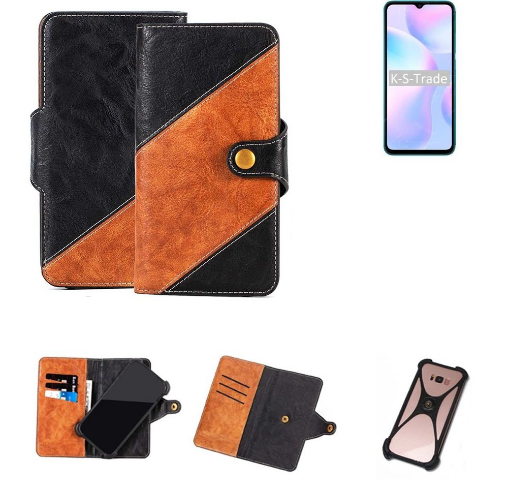 K-S-Trade Handyhülle für Xiaomi Redmi 9i Sport, Handyhülle Schutzhülle Bookstyle Case Wallet-Case Handy Cover von K-S-Trade